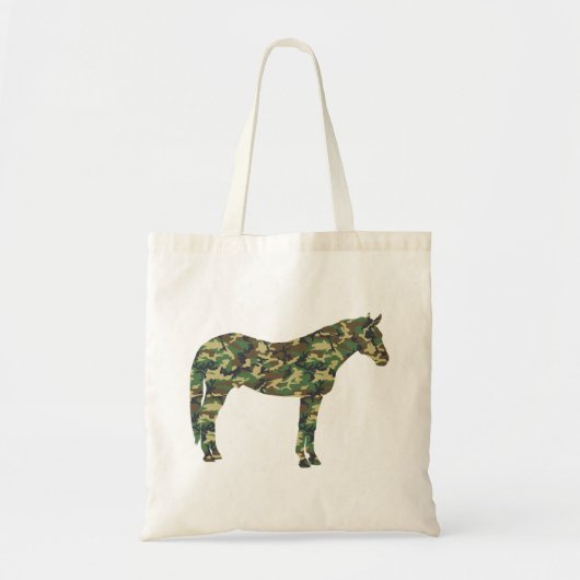 Tote Bag Cheval Fourre-tout de Camo (Devant)