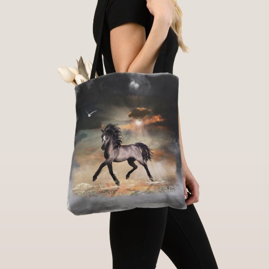Tote Bag Cheval Fourre-tout de danseur de Sun (De près)