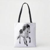 Tote Bag Cheval islandais en mouvement (Devant)