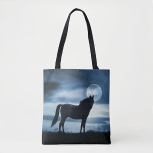 Tote Bag Cheval Lover Fourre-tout Blue Sky et Moon
