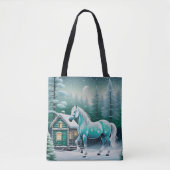 Tote Bag Cheval magique en forêt enchantée (Devant)