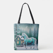 Tote Bag Cheval magique en forêt enchantée (Dos)