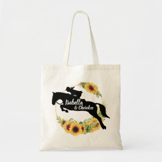 Tote Bag Cheval Monogramme tournesol jaune Silhouette