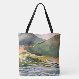Tote Bag Cheval, Montagne, Rivière