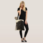 Tote Bag Cheval noir Friésien (Sur le modèle)