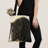 Tote Bag Cheval noir Friésien (De près)