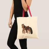 Tote Bag Cheval occidental de Riki (Devant (produit))