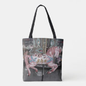 Tote Bag Cheval rose de carrousel (Dos)
