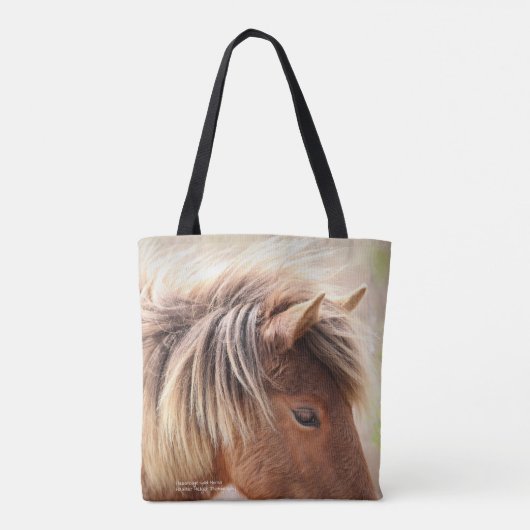 Tote Bag Cheval sauvage d'Assateage (Dos)
