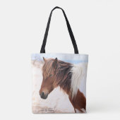 Tote Bag Cheval sauvage d'Assateague (Dos)
