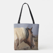 Tote Bag Cheval sauvage du voyageur (Dos)