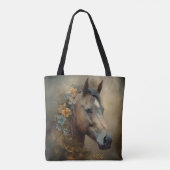 Tote Bag Cheval sauvage majestueux avec Mane coloré (Dos)