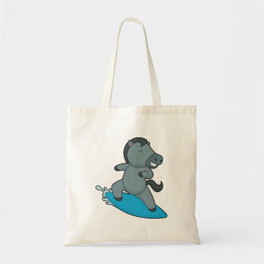 Tote Bag Cheval Surfer Sports nautiques (Devant)