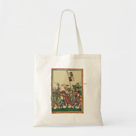 Tote Bag Chevalier Chargement, Manesse de Codex du XIVe siè (Devant)