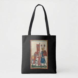 Tote Bag Chevalier et écureuil, Art médiéval du XIVe siècle