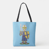 Tote Bag Chevalier médiéval mignon (Dos)