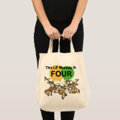 Tote Bag Chevaliers et cadeaux de 4e anniversaire des singe (Devant (produit))