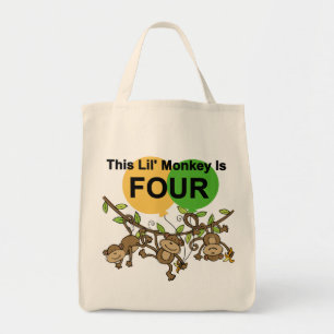 Tote Bag Chevaliers et cadeaux de 4e anniversaire des singe