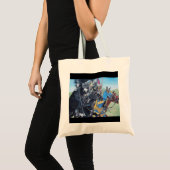 Tote Bag chevaliers médiévaux jouant sur l'art historique d (Devant (produit))