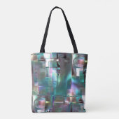 Tote Bag Chevauchement de dégradé vert et de couleur dans l (Dos)