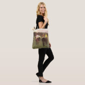 Tote Bag Chevaux de course à Longchamp par Edgar Degas (Sur le modèle)
