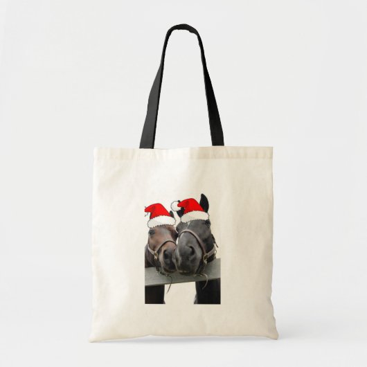 Tote Bag Chevaux de Noël (Devant)