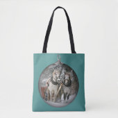 Tote Bag Chevaux de Noël (Devant)