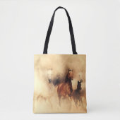Tote Bag Chevaux peints courant (Devant)
