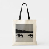 Tote Bag Chevaux sur la neige bti (Dos)