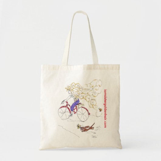 Tote Bag Cheveux de soeur et Snoopy d'or (Devant)