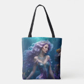 Tote Bag Cheveux mauve de sirène (Dos)