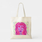 Tote Bag Cheveux : Un Portrait Abstrait (Dos)