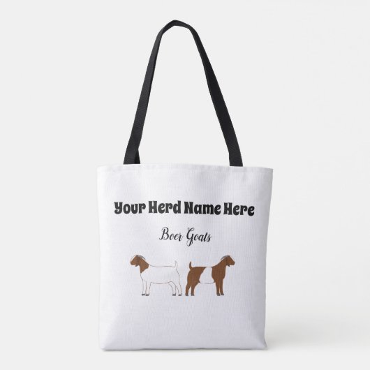 Tote Bag Chèvre de garde personnalisée (Dos)