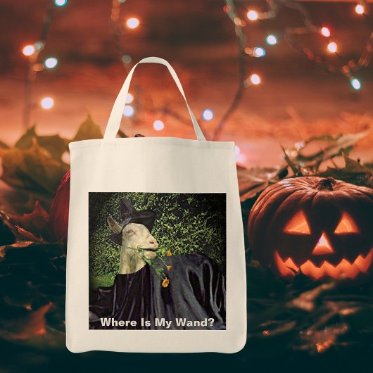 Tote Bag Chèvre de l'Assistant Halloween