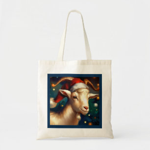 Tote Bag Chèvre de Noël 1