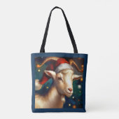 Tote Bag Chèvre de Noël 1 (Dos)