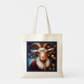 Tote Bag Chèvre de Noël 4 (Dos)