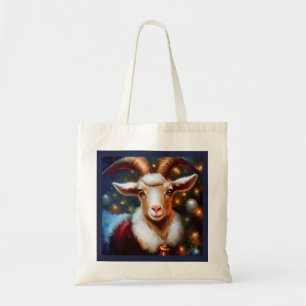 Tote Bag Chèvre de Noël 4