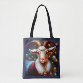 Tote Bag Chèvre de Noël 4 (Devant)