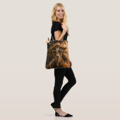Tote Bag Chèvre de plage cool avec cocktail (Sur le modèle)