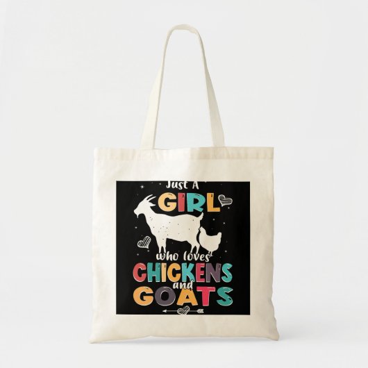 Tote Bag Chèvre drôle seulement une fille qui aime chèvres  (Devant)