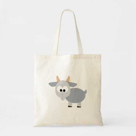Tote Bag Chèvre grise adorable (Devant)
