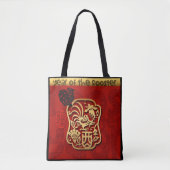 Tote Bag Chèvre mignonne ram chinois Nouvel An Zodiac Anniv (Devant)