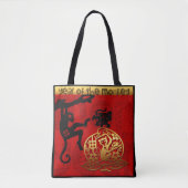 Tote Bag Chèvre mignonne ram chinois Nouvel An Zodiac Anniv (Devant)