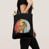 Tote Bag Chèvre mignonne rétro (De près)