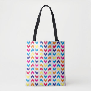 Tote Bag Chevron aztèque coloré
