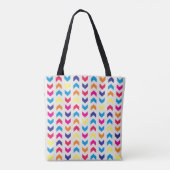 Tote Bag Chevron aztèque coloré (Dos)
