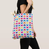 Tote Bag Chevron aztèque coloré (De près)