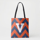 Tote Bag Chevron Cavaliers de Virginie (Devant)