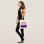 Tote Bag Chevron violet moderne (Devant (modèle))